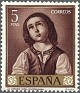Spain 1962 Personajes 5 Ptas Castaño Edifil 1426